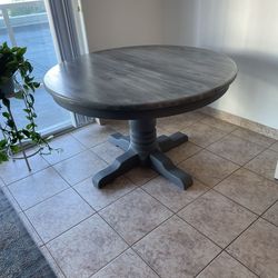 Solid Wood Dining Room Table With Extensions