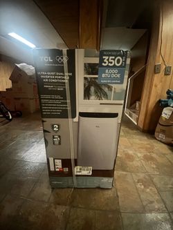 TCL RapidComfort+ Dual Hose Inverter Portable Air Conditioner (8,000 BTU DOE / 12,000 BTU ASHRAE),