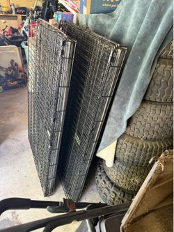 3 large dog cages crates one med 30 inch