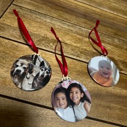 Photo Ornaments $7 Each