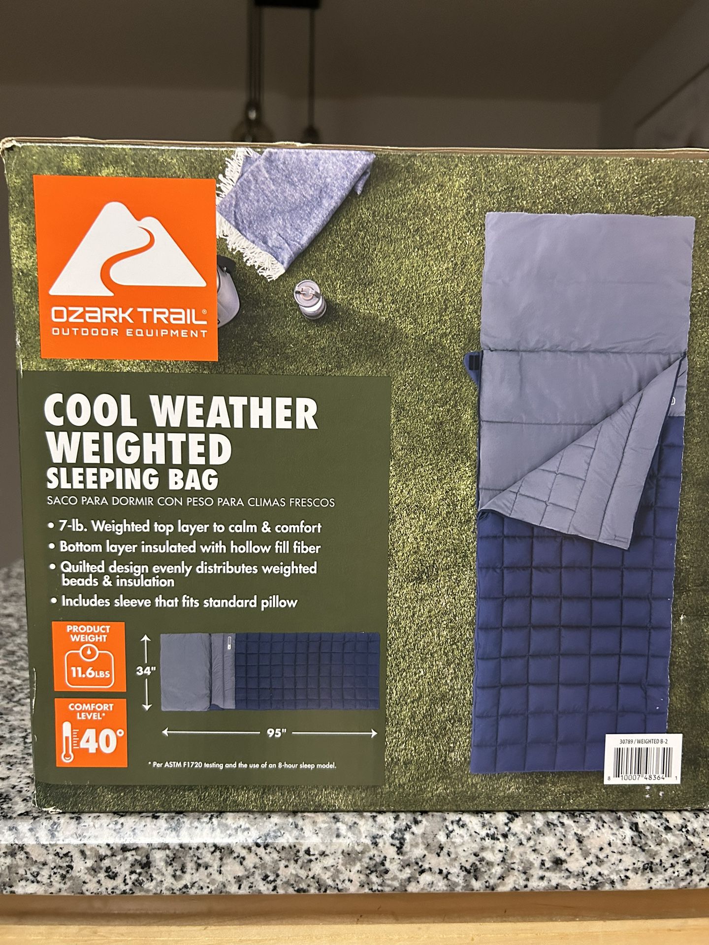 Cool Weather Weighted Sleeping Bag