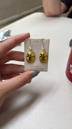 Mickey disney earring 24kts