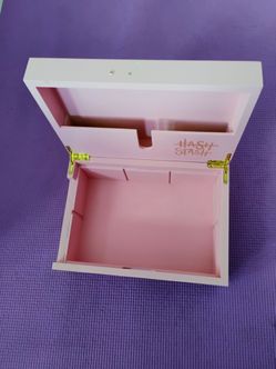 hush stush lock box wooden