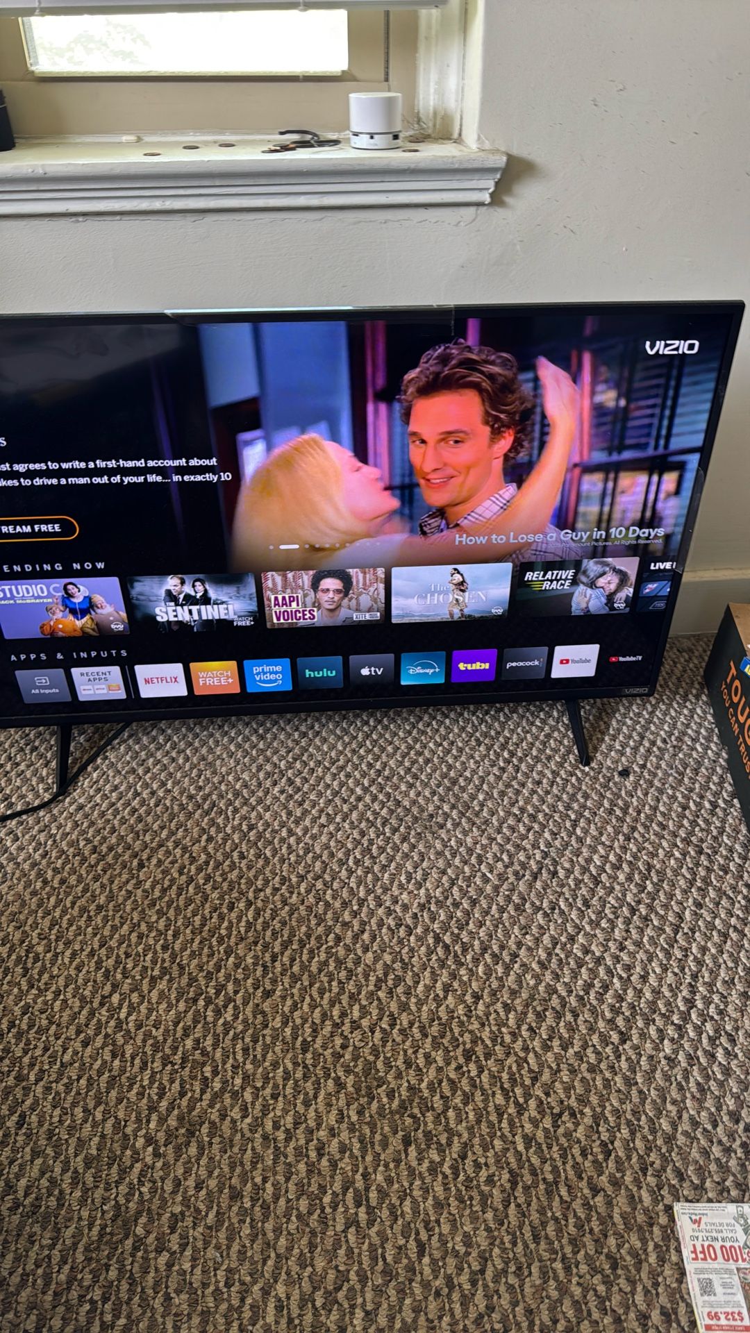 40 Inch Vizio Smart Tv Comes With Remote Contr And Batteries