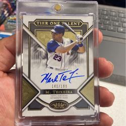 2023 Topps Tier One Mark Teixeira Auto 038/199