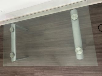 Barely used glass table