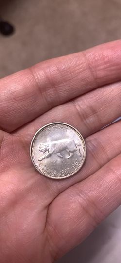 Canadian 1967 Centennial Silver Quarter