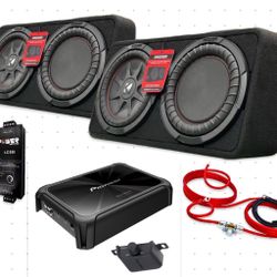 New Full Bass Package Kicker Rt 12” INSTALLED GOOD FOR SINGLE AND CREW CABS TRUCKS