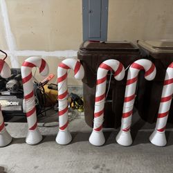 Vintage Union Blow Molds Blowmold Candycanes Candy Canes $30 each -
