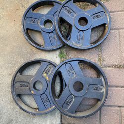 25lb Cast Iron Weight Plates 2 Pairs #weight #olympic 
