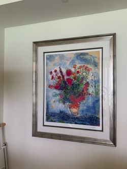 Marc Chagall "Bouquet Over Paris" Limited Edition w/ COA