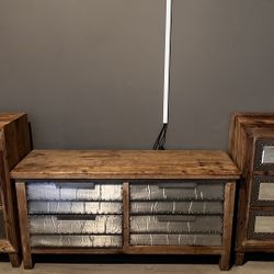 rustic industrial 3-piece dresser set