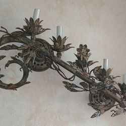 Vintage Metal 5 Light Wall Sconce, $225