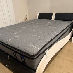 Colchón y base de Cama Tamańo Queen