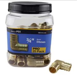 Apollo 3/4 in. Brass PEX-B Barb 90 Elbow Pro Pack (25-Pack)=BC-616