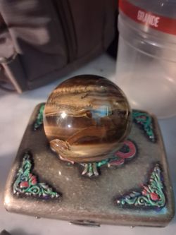 Tiger eye crystal ball 80mm