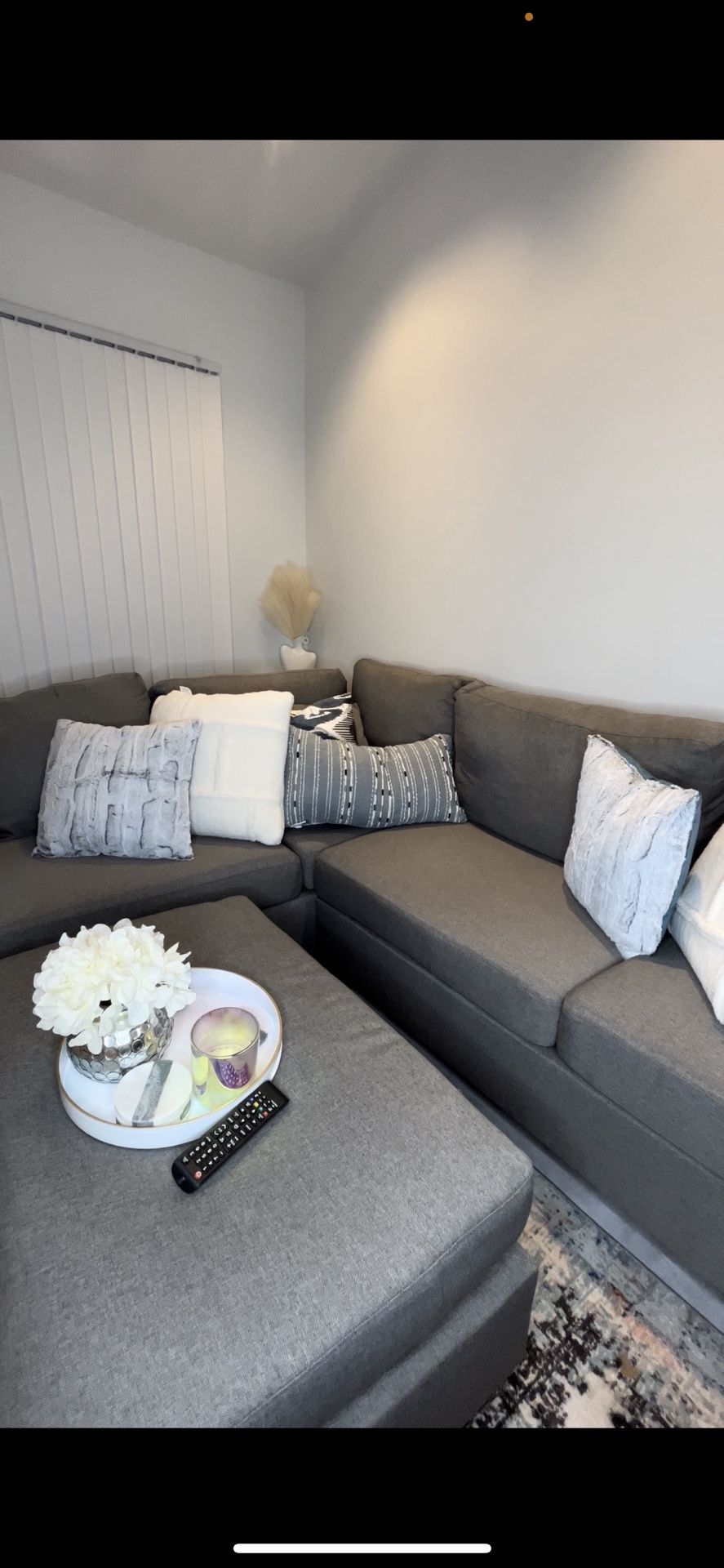 Section L Grey Couch