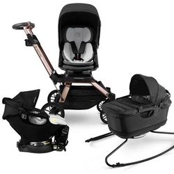 Orbit Baby G5 with Brand New Bassinet with Rocker, Car Seat with Base, Second Adapter Attachment with Clamps!