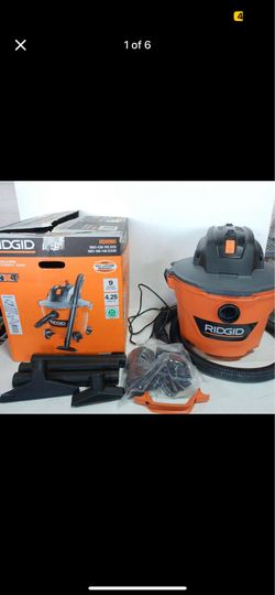 RIDGID 9 Gal. 4.25 Peak HP NXT Shop Vacuum Wet Dry Vac with General Debris Filter, Locking Hose and