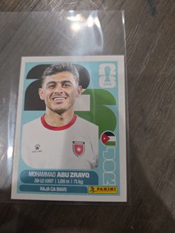 Panini FIFA Mohammad Abu Zravo Sticker Card