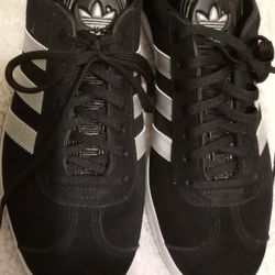 Adidas  Original Gazelle Women's  Black Suede Indoor Shoe 