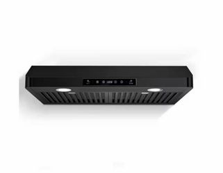 30 in. 700CFM Ducted Under Cabinet Range Hood with Touch Display, LED Lights, and Permanent Filters in Black