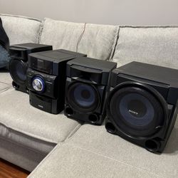 Sony Hi-Fi Component System With Subwoofer