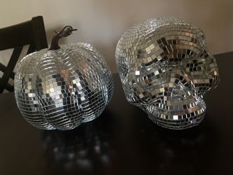 Blinged out Disco & Skull Halloween Decor