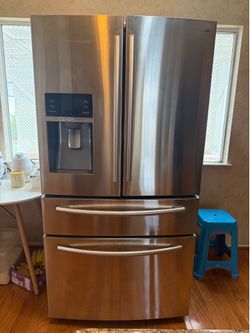 4 door Samsung stainless steel refrigerator
