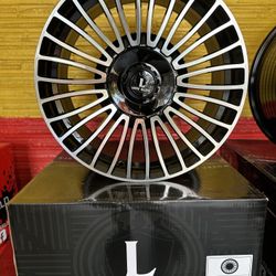 18” Wheels 5x100 / 5x114.3 Gloss Black Machine ..