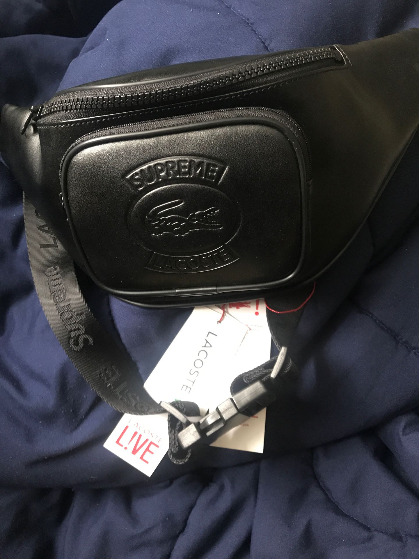 SupremexLacoste waist bag