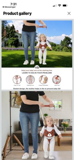 Baby bear design baby walking harness