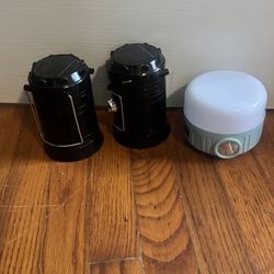 Solar lamps with Flash light and charging port