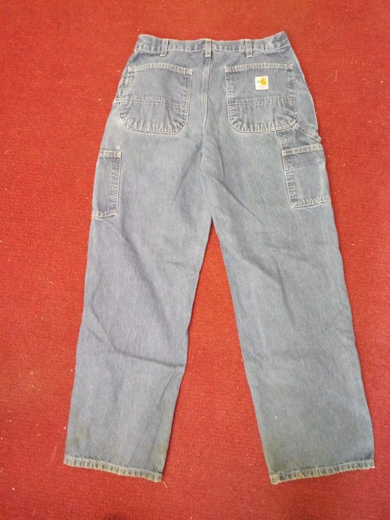 CARHART WORK JEANS 33W X 34L