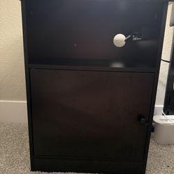 Side Table W/ Power Cord, USB, & Plug-ins