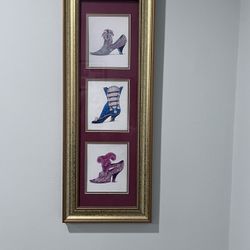 Set Of Framed Shoe Prints