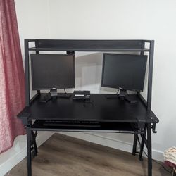 All Black - DESIGNA Small Computer Ladder Desk