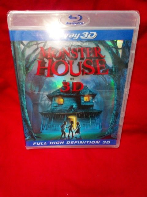 BLUE RAY MOVIE MONSTER HOUSE IN 3 D. BRAND NEW FOR $10.00 DOLLARS  