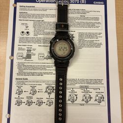 Casio Sport Pathfinder 3070 PAW-1300G Solar Digital Watch Made in Japan
