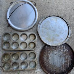 Baking pans, three dollars each or all for 10