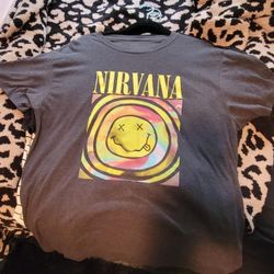Nirvana Graphic Tee with Colorful Design