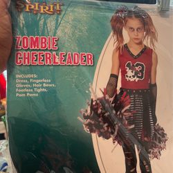 Girl, Zombie Cheerleader Costume