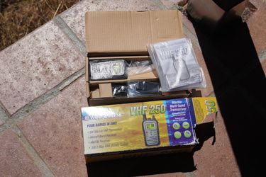 West Marine VHF 250 Handheld Marine Radio – New, Sealed in Box