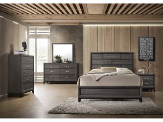 Akerson Gray Panel Bedroom Set
