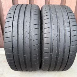 Set Of (2) Used 245/35 R20 Michelin Pilot Sport 45 MO 105y 8.5/32
