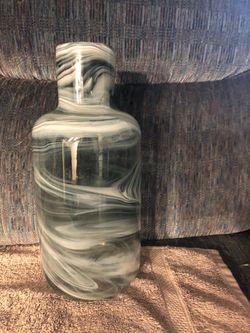 Marble Swirl Glass Vase