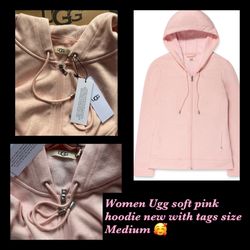 Women ugg Zip Up Hoodie New With Tags $45 🙅🏻‍♀️ Firm Size M Only (retail Price $90) 