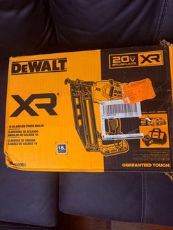 Dewalt XR angled finish nailer