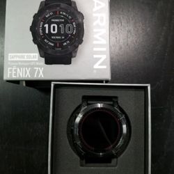 Garmin fēnix 7X Sapphire Solar GPS Watch - Black