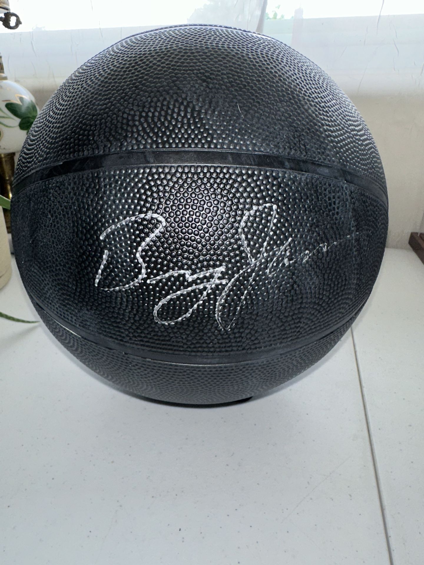 LEBRON JAMES JR BRONNY SIGNED BASKETBALL w/DISPLAY TEE - AUTOGRAPHED COA - 579